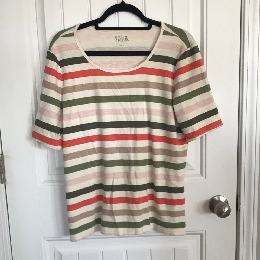 short sleeve striped shirt